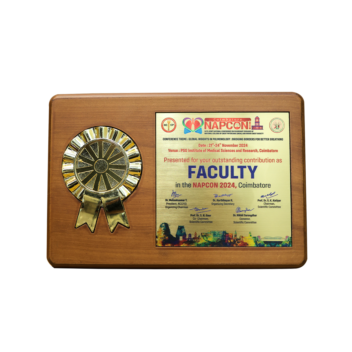 NAPCON 2024 – Faculty Recognition