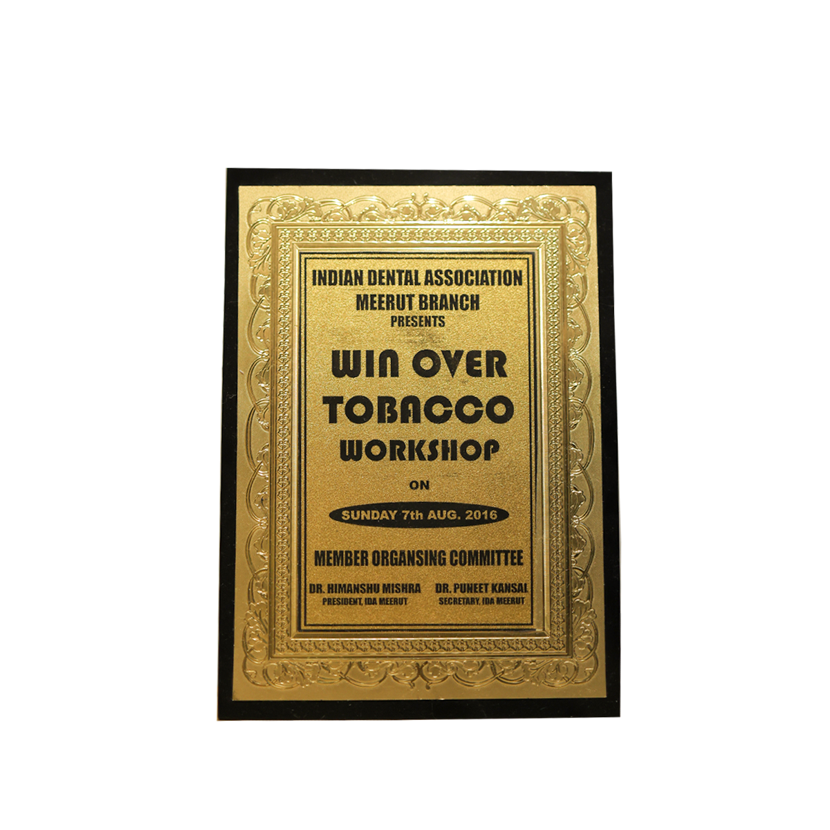 IDA Meerut – Win Over Tobacco Workshop 2016