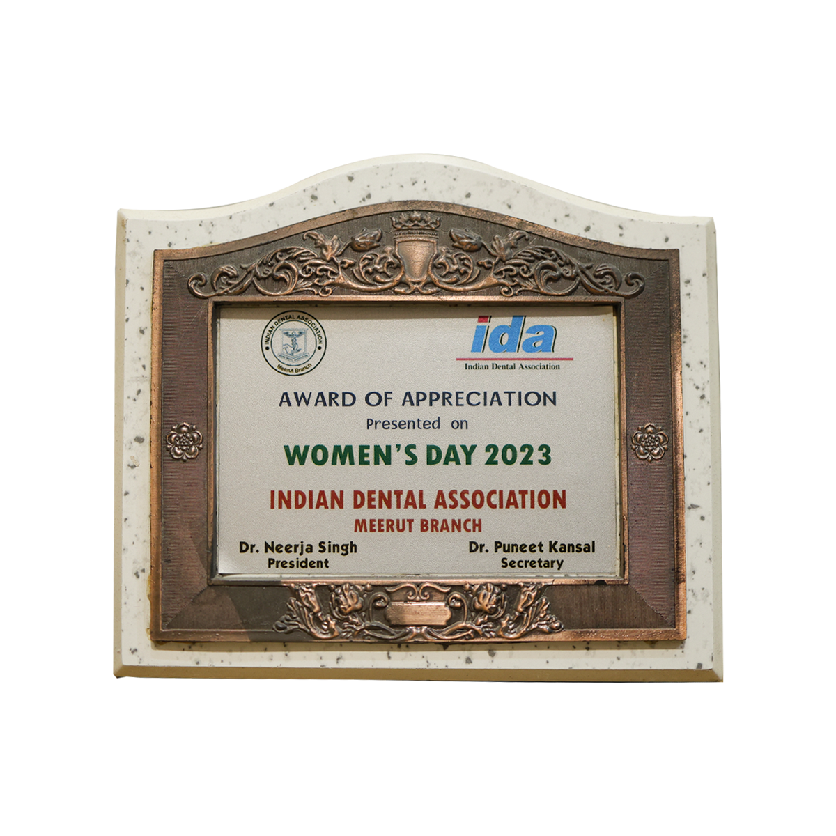 IDA Award of Appreciation – Women’s Day 2023